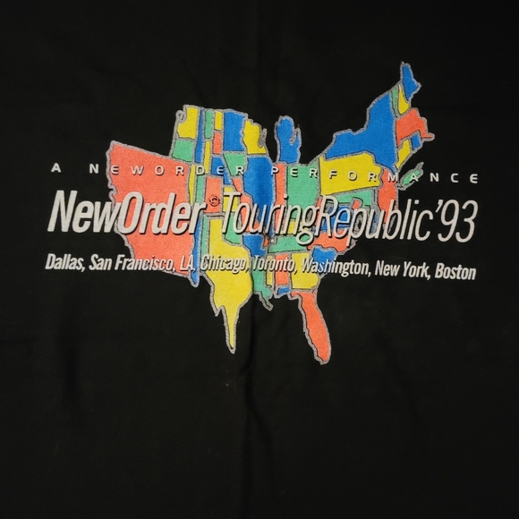 New Order vintage 90s us tour shirt - Picture 2 of 7